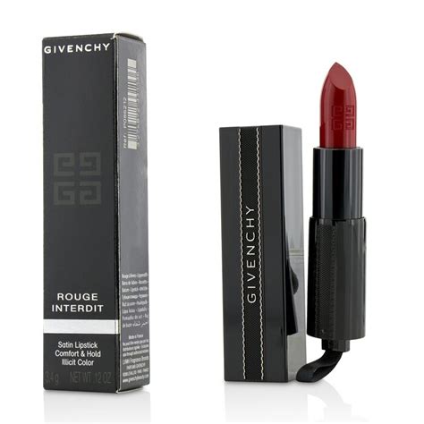 givenchy rouge interdit satin lipstick size fuchsia-in-the-know|Givenchy Fuchsia.